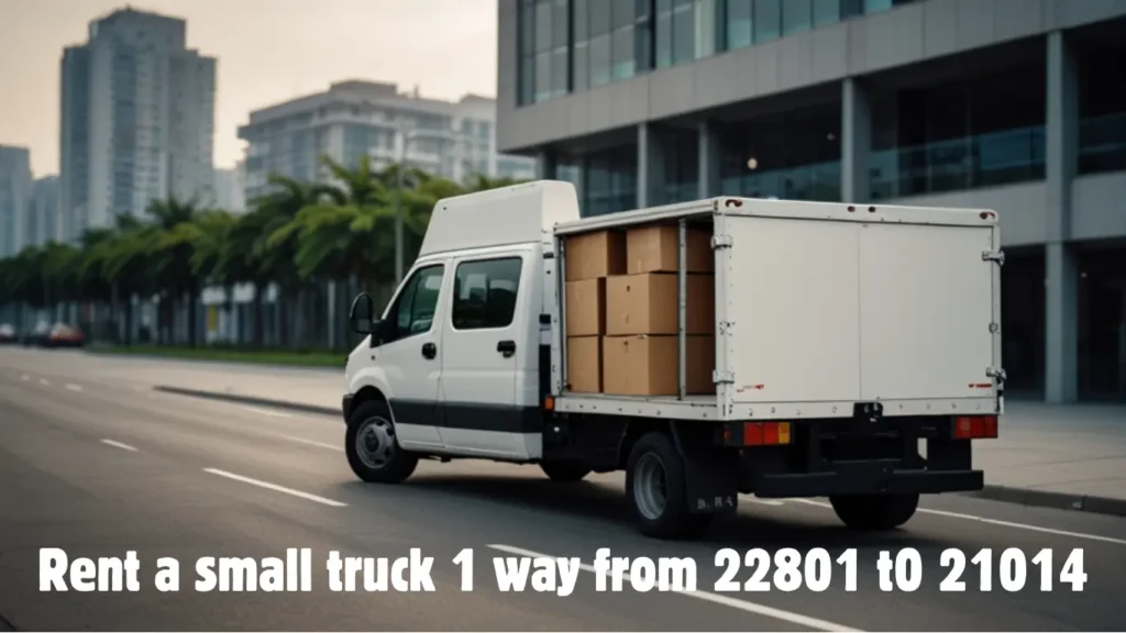 Rent a Small Truck 1 Way From 22801 to 21014