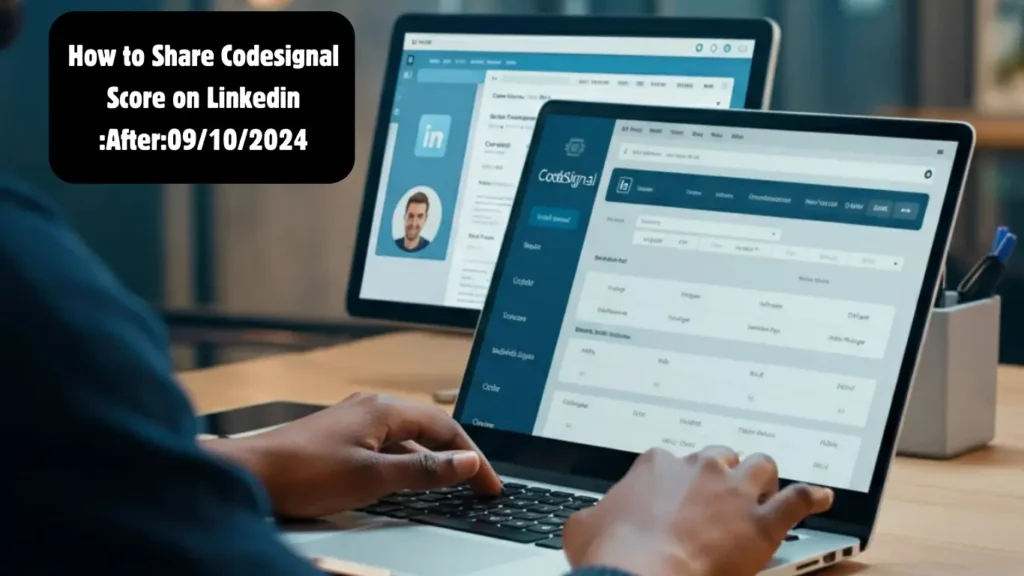 How to Share Codesignal Score on Linkedin :After:09/10/2024​