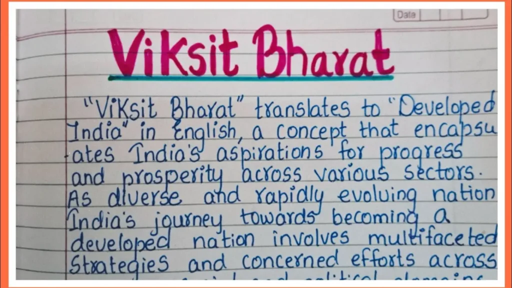 Viksit Bharat Essay in English