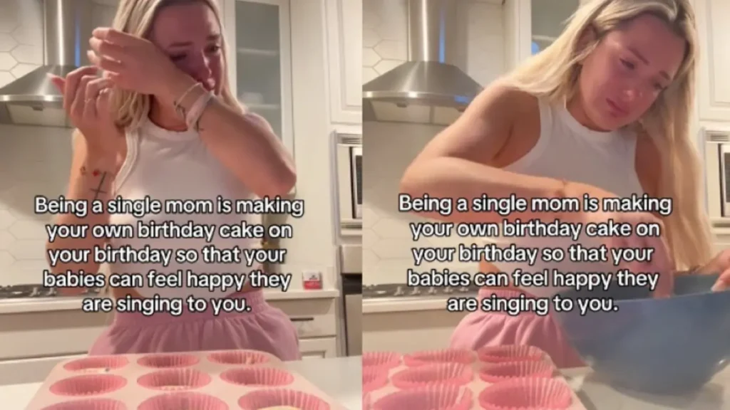 single mom birthday cake tiktok