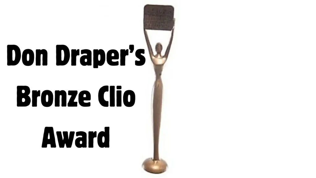 don draper bronze clio award for sale