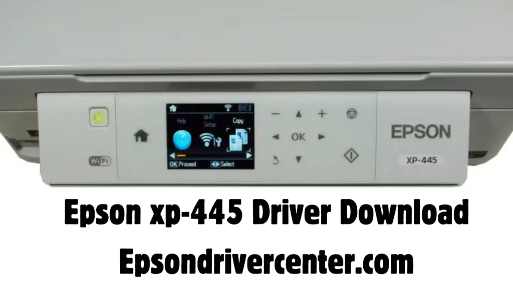 Epson XP-445 Driver Download Epsondrivercenter.com